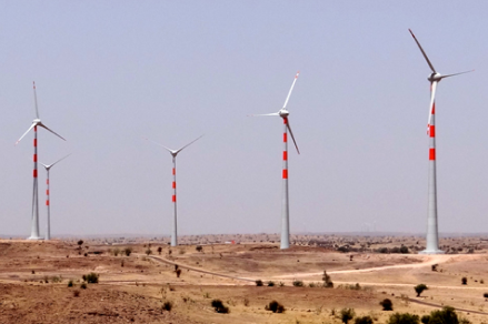 Generating energy from wind in Rajasthan, India