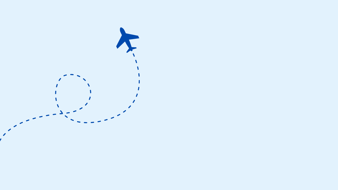 Airplane flying above clouds representing long-distance travel